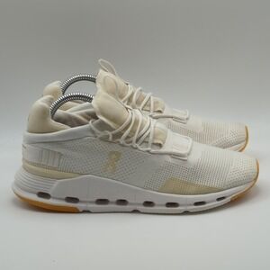 On Cloudnova Undyed Running Shoes Womens Size 9 White Athletic Gym Trainers